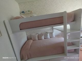 Cama litera con cajones