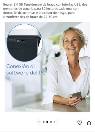 Tensiómetro Beurer BM 58 USB