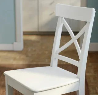 Silla Ikea Blanca Madera