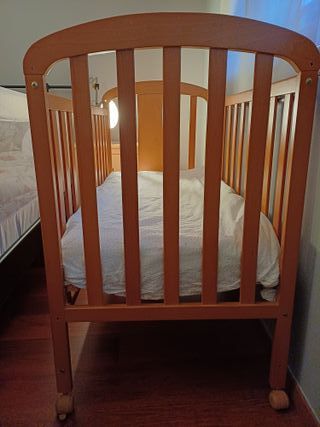 Cuna Mi Cuna madera con ruedas