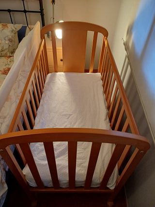 Cuna Mi Cuna madera con ruedas