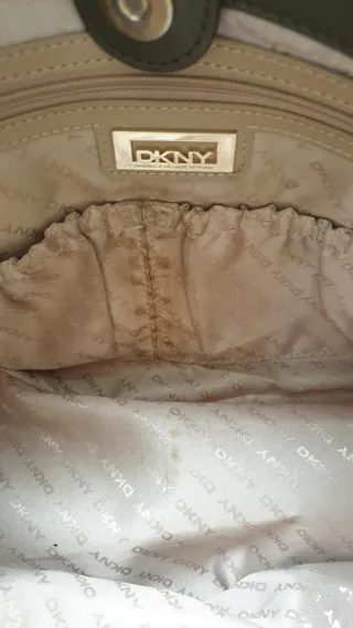 Bolso DKNY Marrón y Dorado