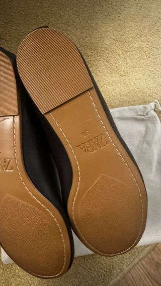 Bailarinas Marrones Zara Piel