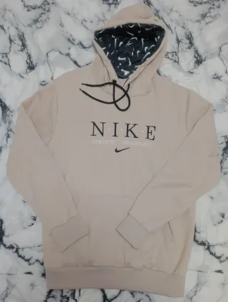 Sudadera Nike Beige con Capucha