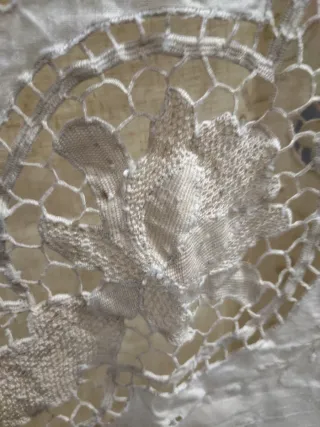 Set tovaglia fatta a mano antica