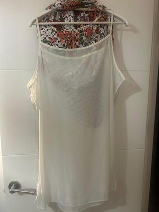 Vestido Estampado Encaje Talla XL