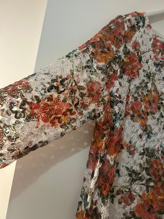 Vestido Estampado Encaje Talla XL