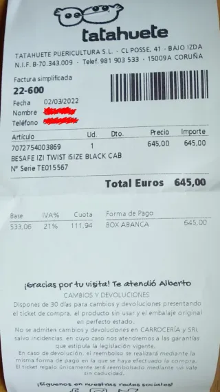 Silla coche Besafe Izi Twist i-size