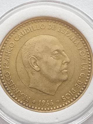 MONEDA 1 Pta. 1966*72 " ERROR " FRANCO.