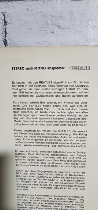 Vinilo The Beatles - With The Beatles (Alemania)