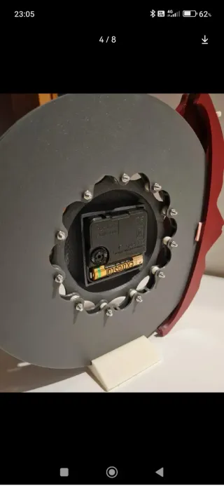 Orologio da tavolo a forma di disco freno 23cm cir