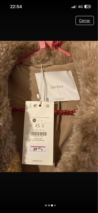 Chaquetón pelo patchwork sin estrenar. Precioso.