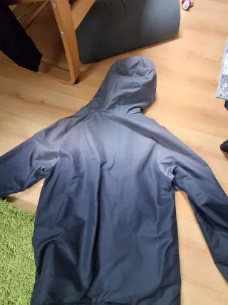 Anorak Canguro Negro y Gris