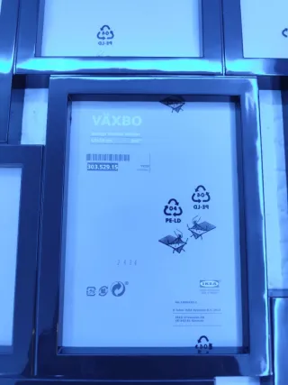 Marco 8 fotos negro Ikea