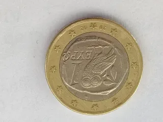 Moneda 1 Euro Grecia Búho 2002