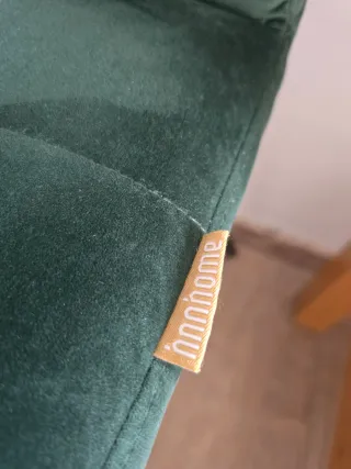 Juego de 2 Sillas Terciopelo Verde