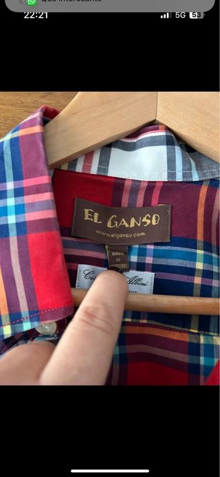 Camisa de cuadros El Ganso hombre