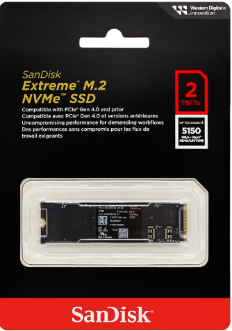 SanDisk Extreme M.2 NVMe SSD 2TB