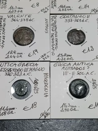9 Monete Romane, Antica Grecia, Spagnole
