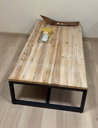 Mesa Centro Madera y Metal