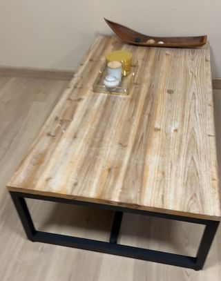 Mesa Centro Madera y Metal