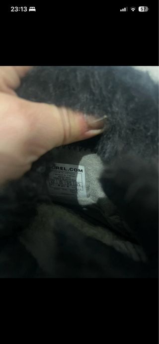 Botas Sorel Talla 37.5 Gris Naranja