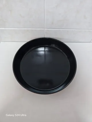 Molde Tarta/Pizza Silicona y Metal Rojo/Negro