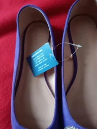 Zapatos Morados Talla 40 con Lazo Brillante