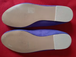 Zapatos Morados Talla 40 con Lazo Brillante