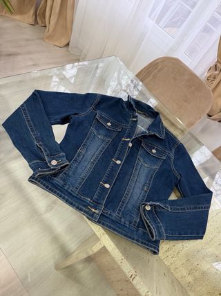 Cazadora tejana MIAO azul mujer