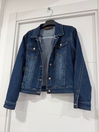 Cazadora tejana MIAO azul mujer