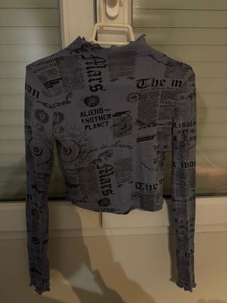 Blusa blanca tirantes negros