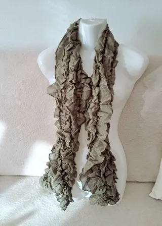 Sciarpa donna verde oliva