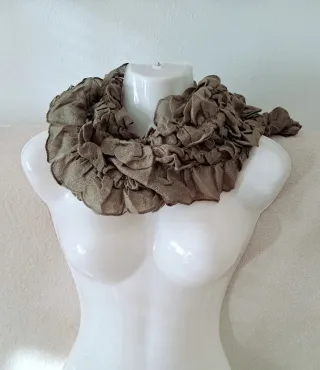 Sciarpa donna verde oliva