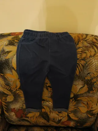 Leggings bambina denim