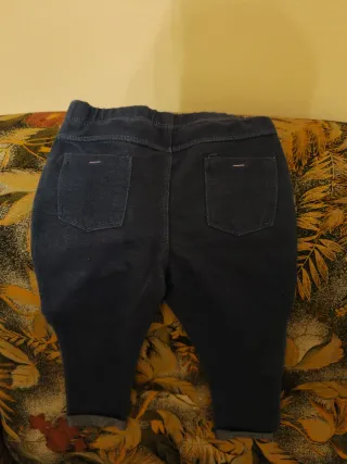 Leggings bambina denim