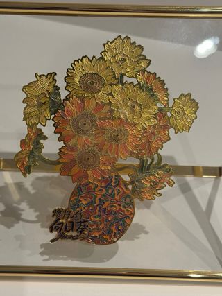 Quadro Girasoli Decorativo Cinese