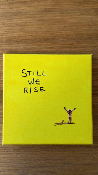 Quadro Lewis Hamilton Ferrari Dipinto a Mano