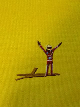 Quadro Lewis Hamilton Ferrari Dipinto a Mano