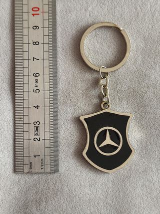 Llavero Porta-chaves Mercedes Escudo Negro