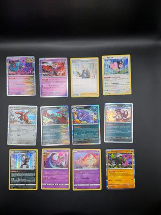 Lotto 45 carte Pokémon holo e reverse + album