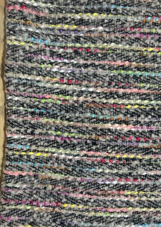 Bufanda de lana con flecos multicolor