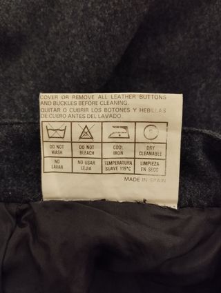 Falda Burberry Lana Vintage Gris