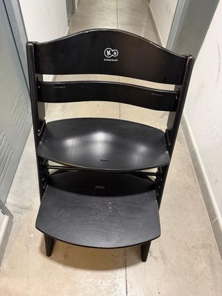 Trona evolutiva de madera negra kinderkraft