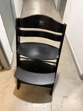 Trona evolutiva de madera negra kinderkraft