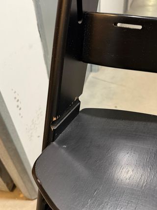 Trona evolutiva de madera negra kinderkraft