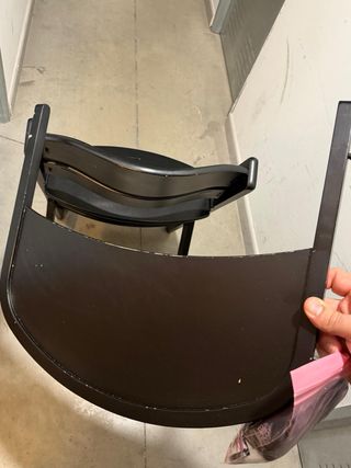 Trona evolutiva de madera negra kinderkraft