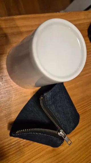 3 Tazas con funda vaquera anti-quemaduras