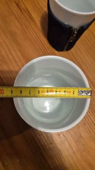 3 Tazas con funda vaquera anti-quemaduras