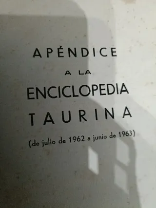 Libro taurino antiguo